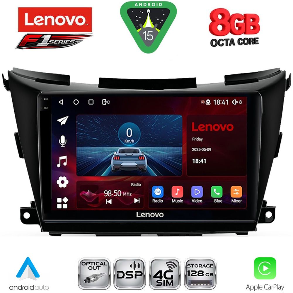 LENOVO SSR 10462B_CPA (9inc) MULTIMEDIA TABLET for NISSAN MURANO mod. 2017-2025 LENOVO SSR 10462B_CPA (9inc) MULTIMEDIA TABLET for NISSAN MURANO mod. 2017-2025