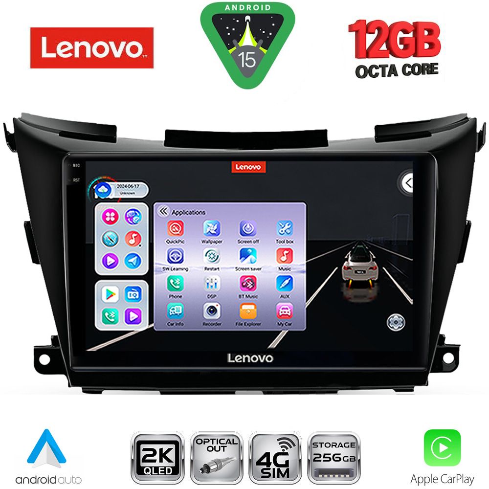 LENOVO SSZ 12462B_CPA (9inc) MULTIMEDIA TABLET for NISSAN MURANO mod. 2017-2025 LENOVO SSZ 12462B_CPA (9inc) MULTIMEDIA TABLET for NISSAN MURANO mod. 2017-2025