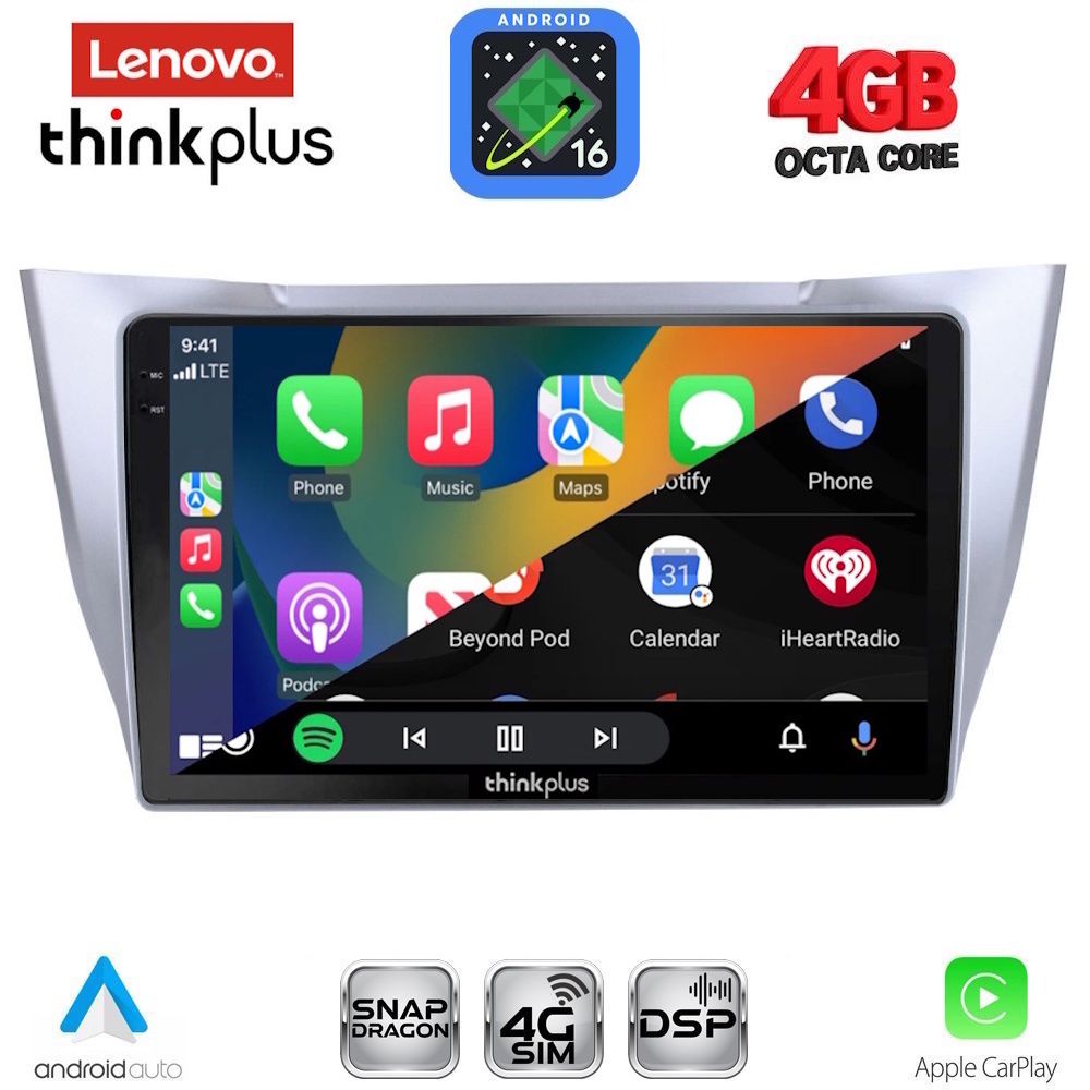 LENOVO LTG 7345SL_CPA (10inc) MULTIMEDIA TABLET for LEXUS RX 300 – 400 mod. 2003-2008 LENOVO LTG 7345SL_CPA (10inc) MULTIMEDIA TABLET for LEXUS RX 300 – 400 mod. 2003-2008