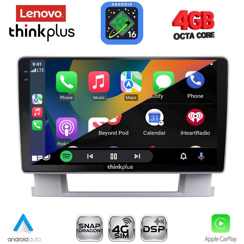 LENOVO LTG 7482_CPA (9inc) MULTIMEDIA TABLET for OPEL ASTRA J mod. 2010-2016 LENOVO LTG 7482_CPA (9inc) MULTIMEDIA TABLET for OPEL ASTRA J mod. 2010-2016