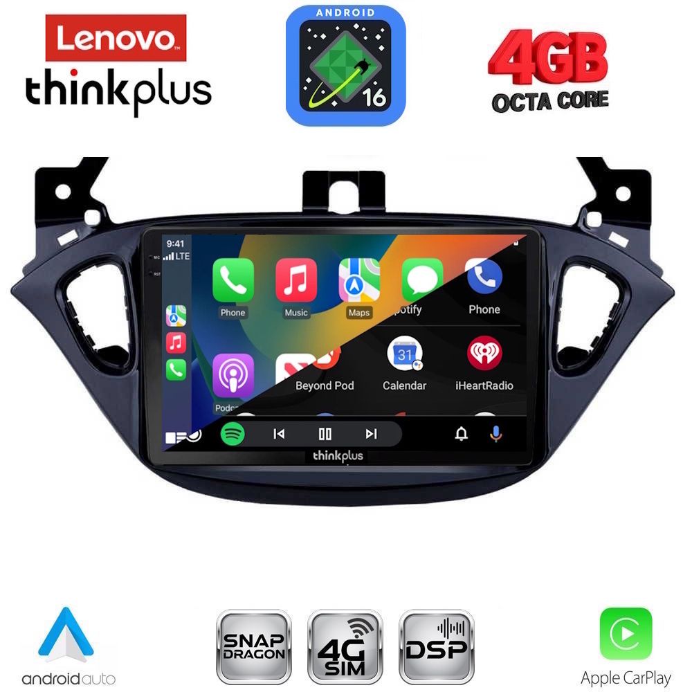 LENOVO LTG 7486_CPA (9inc) MULTIMEDIA TABLET for OPEL ADAM - CORSA E mod. 2014-2019 LENOVO LTG 7486_CPA (9inc) MULTIMEDIA TABLET for OPEL ADAM - CORSA E mod. 2014-2019