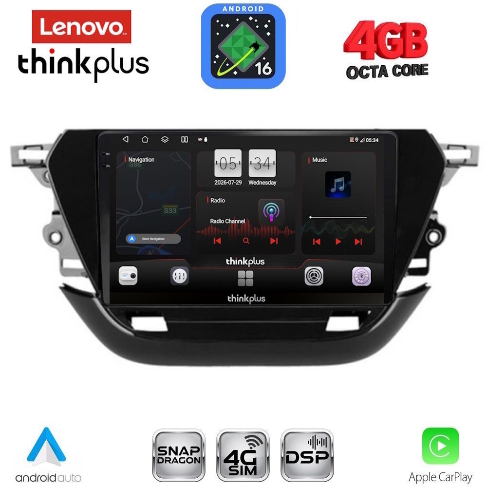 LENOVO LTG 7487_CPA (9inc) MULTIMEDIA TABLET for OPEL CORSA F mod. 2019-2024 LENOVO LTG 7487_CPA (9inc) MULTIMEDIA TABLET for OPEL CORSA F mod. 2019-2024