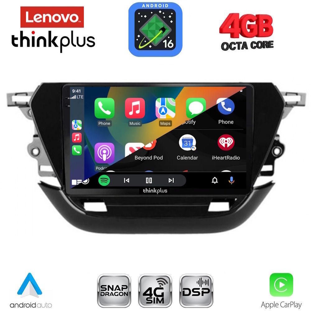 LENOVO LTG 7487_CPA (9inc) MULTIMEDIA TABLET for OPEL CORSA F mod. 2019-2024 LENOVO LTG 7487_CPA (9inc) MULTIMEDIA TABLET for OPEL CORSA F mod. 2019-2024