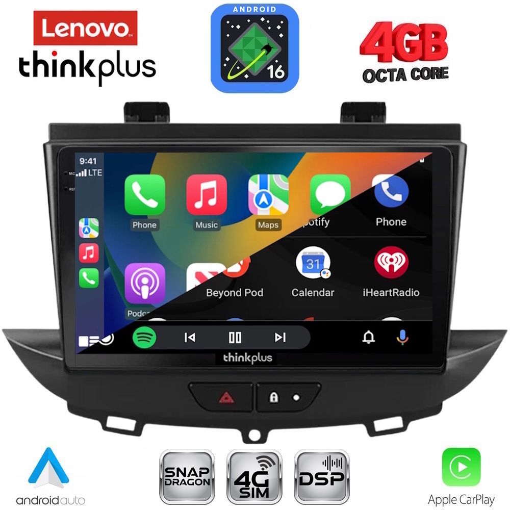 LENOVO LTG 7490_CPA (9inc) MULTIMEDIA TABLET for OPEL CROSSLAND – GRANDLAND mod. 2017-2025 LENOVO LTG 7490_CPA (9inc) MULTIMEDIA TABLET for OPEL CROSSLAND – GRANDLAND mod. 2017-2025