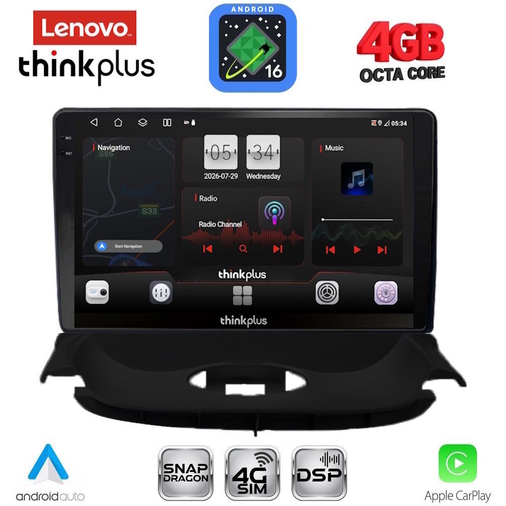 LENOVO LTG 7505_CPA (9inc) MULTIMEDIA TABLET for PEUGEOT 206 mod. 1998-2006 LENOVO LTG 7505_CPA (9inc) MULTIMEDIA TABLET for PEUGEOT 206 mod. 1998-2006