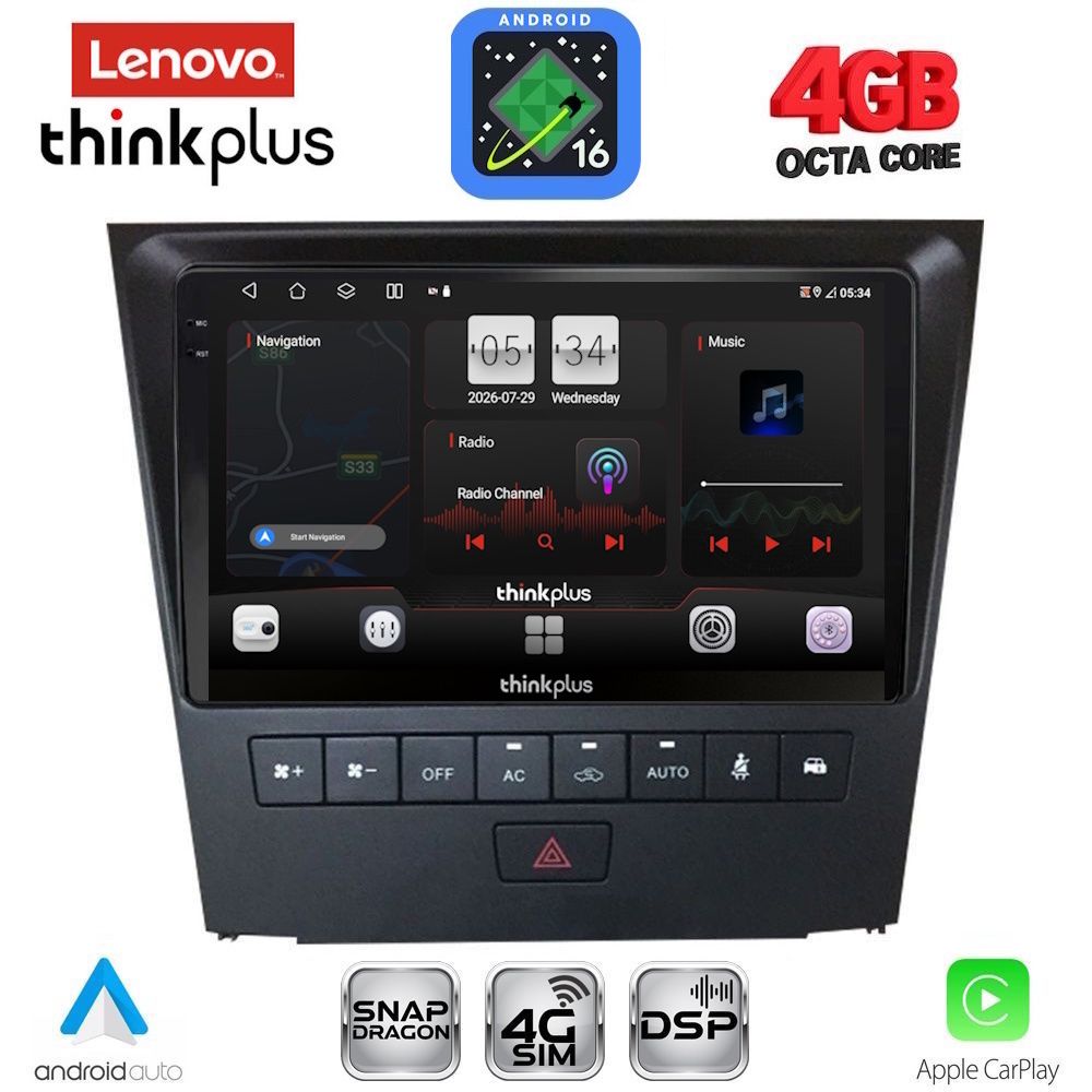 LENOVO LTG 7341_CPA (9inc) MULTIMEDIA TABLET for LEXUS GS mod. 2004-2011 LENOVO LTG 7341_CPA (9inc) MULTIMEDIA TABLET for LEXUS GS mod. 2004-2011