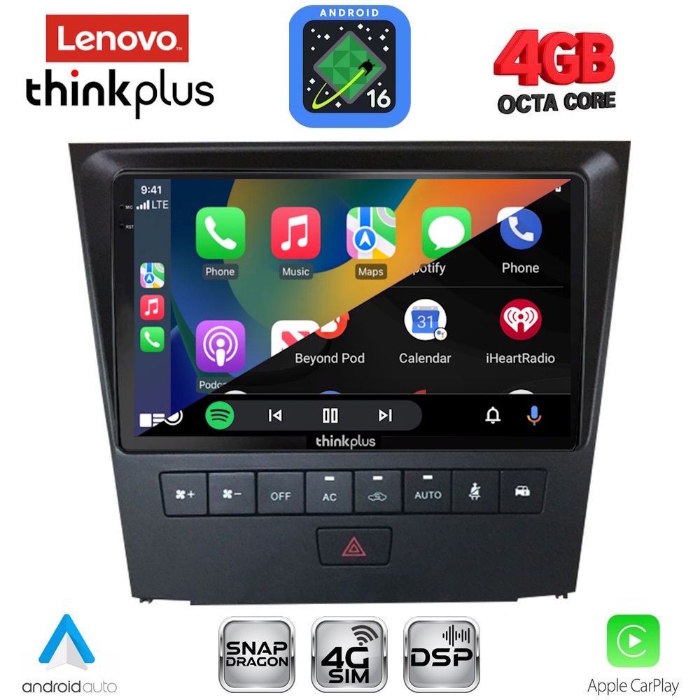 LENOVO LTG 7341_CPA (9inc) MULTIMEDIA TABLET for LEXUS GS mod. 2004-2011 LENOVO LTG 7341_CPA (9inc) MULTIMEDIA TABLET for LEXUS GS mod. 2004-2011