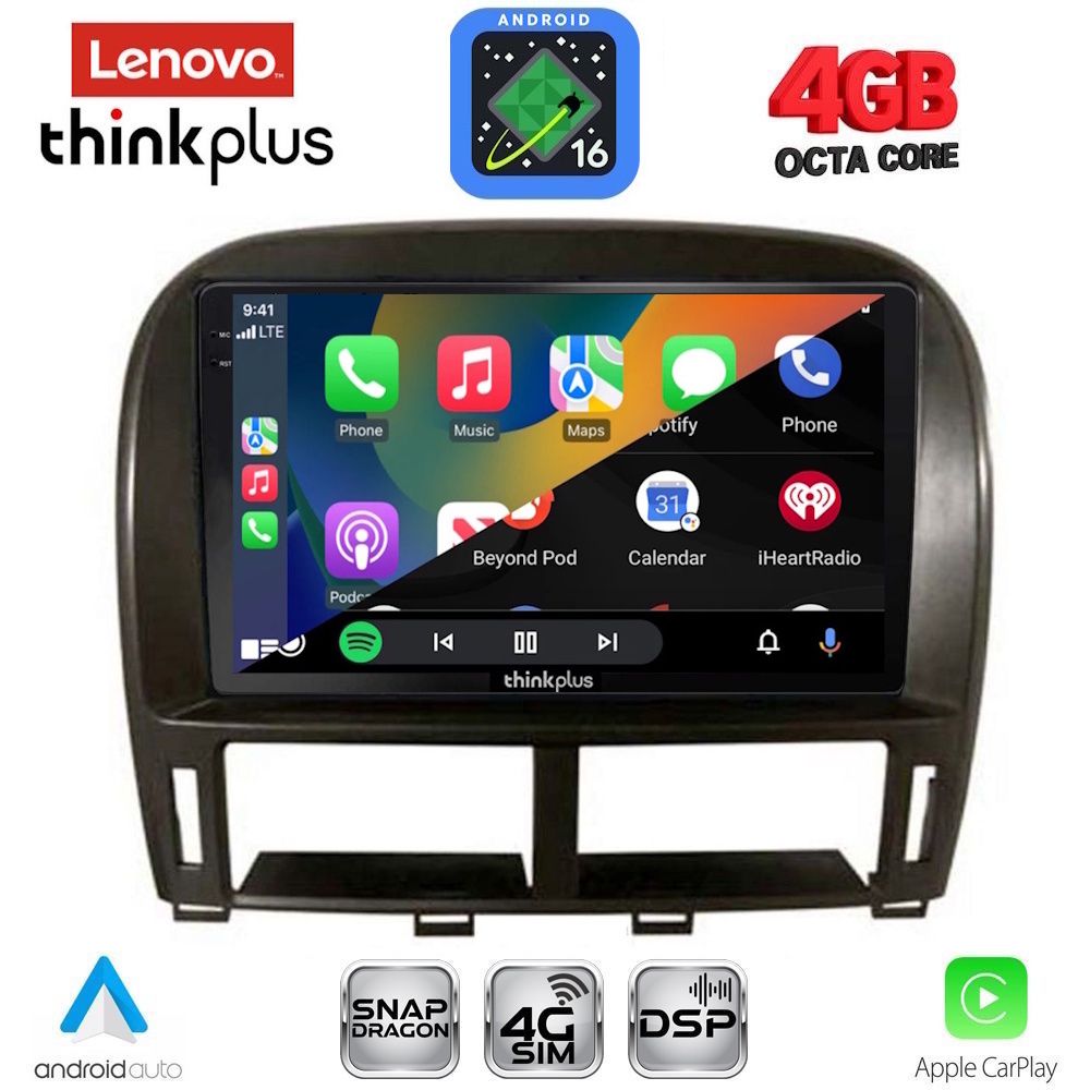 LENOVO LTG 7343_CPA (9inc) MULTIMEDIA TABLET for LEXUS LS 430 – XF 430 mod. 2000-2006 LENOVO LTG 7343_CPA (9inc) MULTIMEDIA TABLET for LEXUS LS 430 – XF 430 mod. 2000-2006