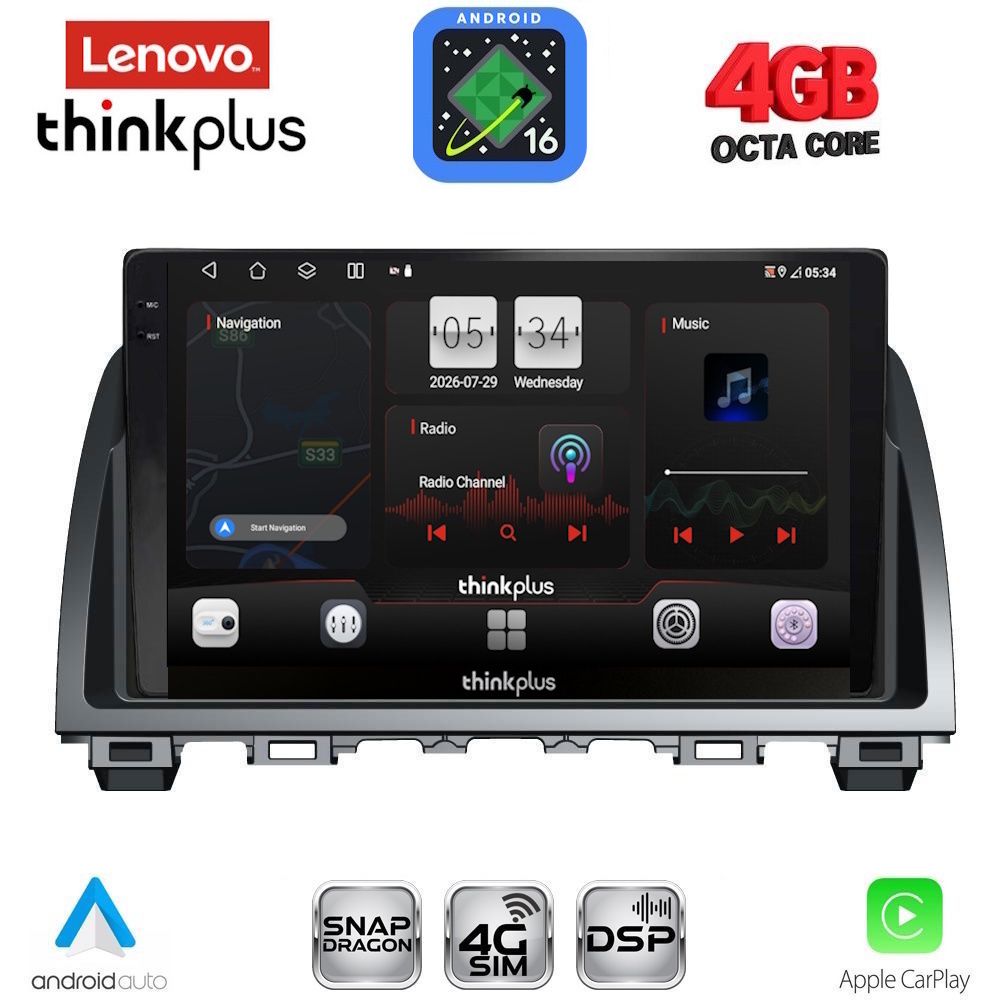 LENOVO LTG 7378_CPA (9inc) MULTIMEDIA TABLET for MAZDA 6 mod. 2012-2017 LENOVO LTG 7378_CPA (9inc) MULTIMEDIA TABLET for MAZDA 6 mod. 2012-2017