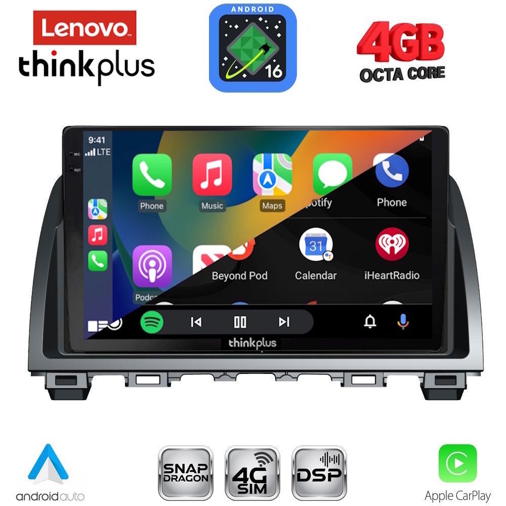 LENOVO LTG 7378_CPA (9inc) MULTIMEDIA TABLET for MAZDA 6 mod. 2012-2017 LENOVO LTG 7378_CPA (9inc) MULTIMEDIA TABLET for MAZDA 6 mod. 2012-2017
