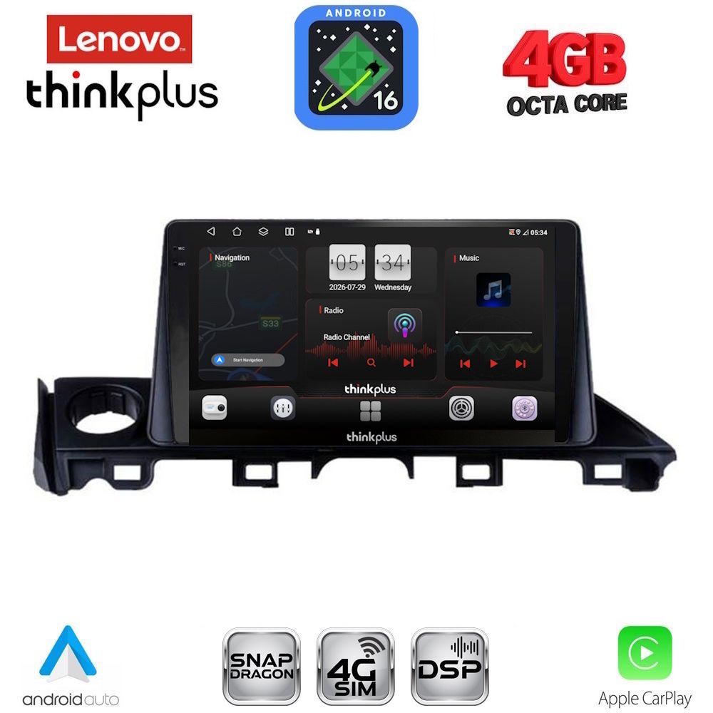 LENOVO LTG 7379_CPA (9inc) MULTIMEDIA TABLET for MAZDA 6 mod. 2017-2020 LENOVO LTG 7379_CPA (9inc) MULTIMEDIA TABLET for MAZDA 6 mod. 2017-2020