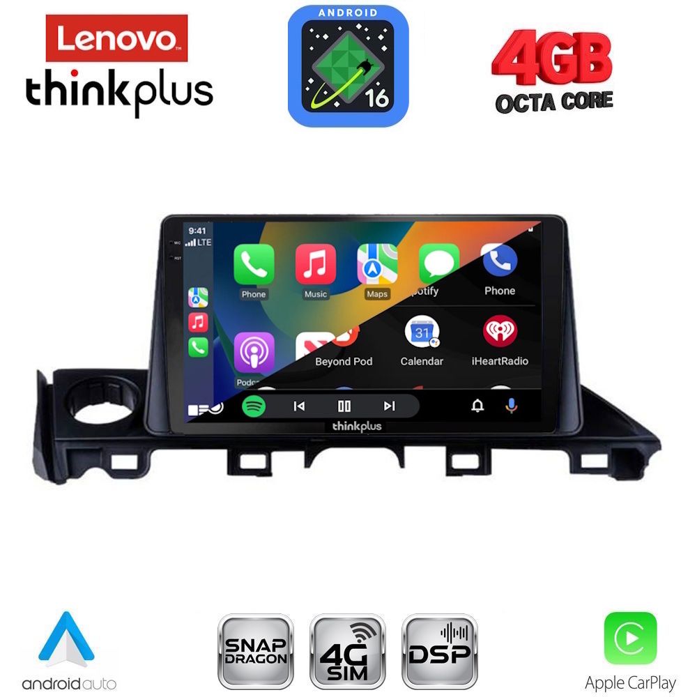 LENOVO LTG 7379_CPA (9inc) MULTIMEDIA TABLET for MAZDA 6 mod. 2017-2020 LENOVO LTG 7379_CPA (9inc) MULTIMEDIA TABLET for MAZDA 6 mod. 2017-2020