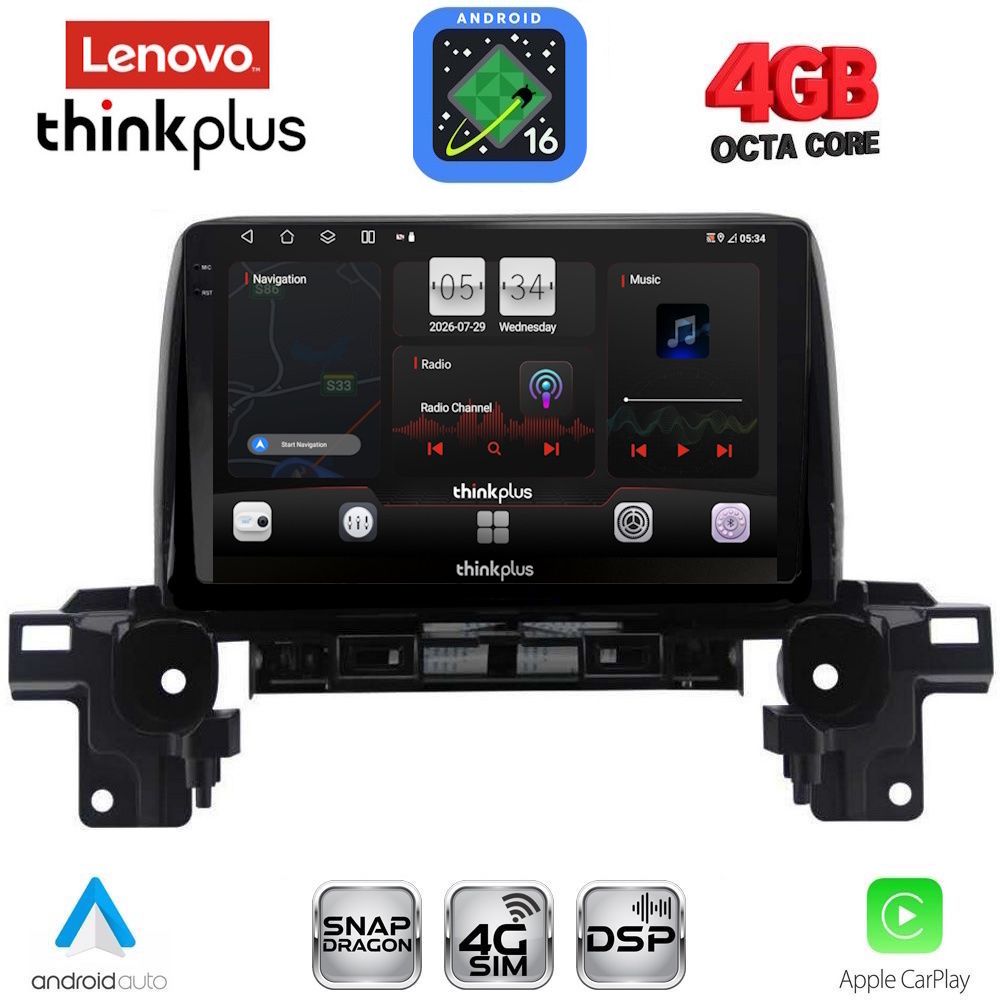LENOVO LTG 7381_CPA (9inc) MULTIMEDIA TABLET for MAZDA CX5 mod. 2017-2025 LENOVO LTG 7381_CPA (9inc) MULTIMEDIA TABLET for MAZDA CX5 mod. 2017-2025