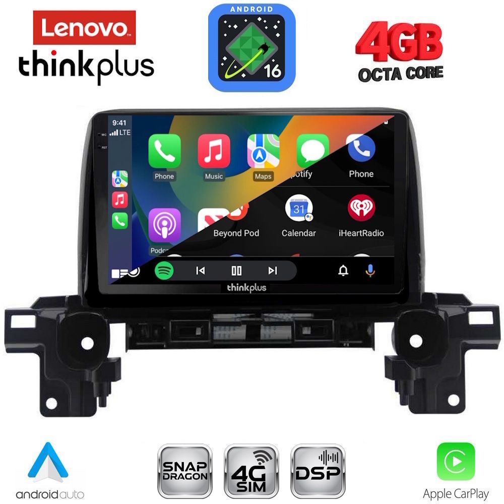 LENOVO LTG 7381_CPA (9inc) MULTIMEDIA TABLET for MAZDA CX5 mod. 2017-2025 LENOVO LTG 7381_CPA (9inc) MULTIMEDIA TABLET for MAZDA CX5 mod. 2017-2025