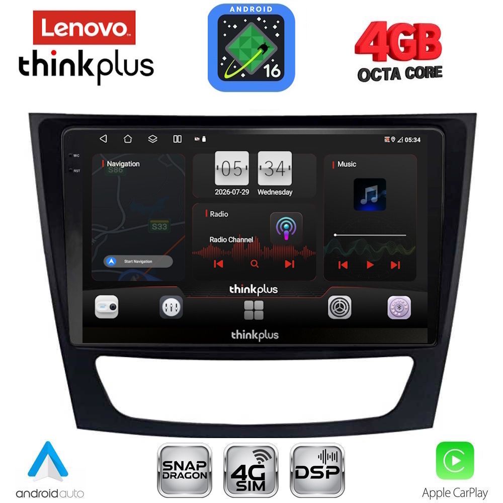 LENOVO LTG 7408_CPA (9inc) MULTIMEDIA TABLET for MERCEDES E (W211) – CLS (W219) mod. 2003-2009 LENOVO LTG 7408_CPA (9inc) MULTIMEDIA TABLET for MERCEDES E (W211) – CLS (W219) mod. 2003-2009