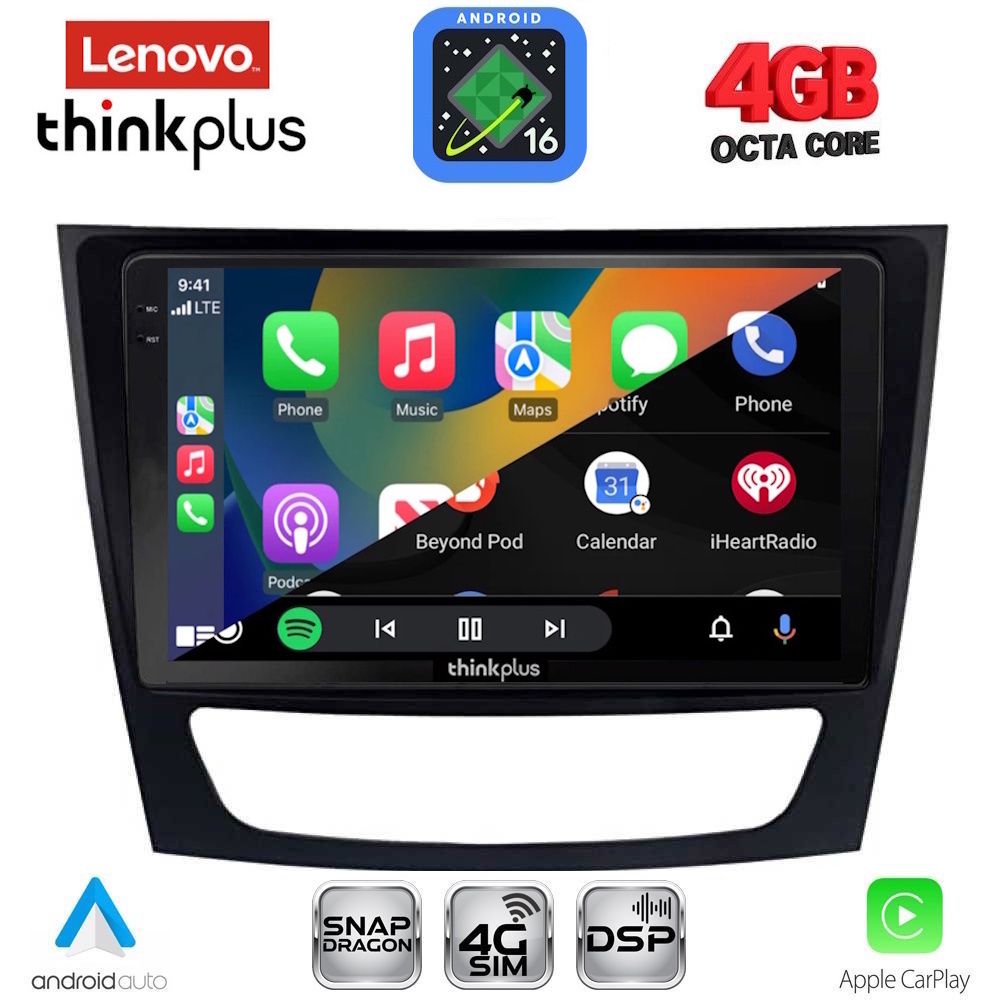 LENOVO LTG 7408_CPA (9inc) MULTIMEDIA TABLET for MERCEDES E (W211) – CLS (W219) mod. 2003-2009 LENOVO LTG 7408_CPA (9inc) MULTIMEDIA TABLET for MERCEDES E (W211) – CLS (W219) mod. 2003-2009