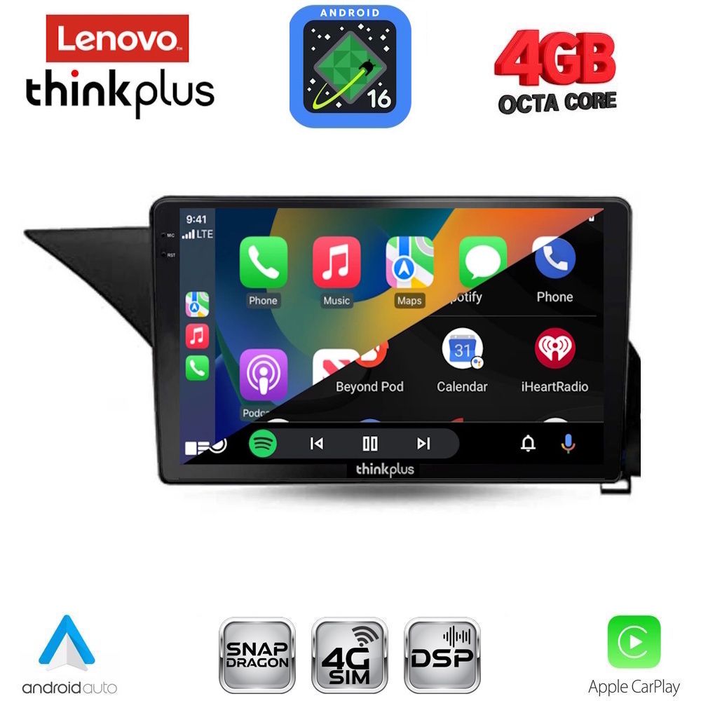 LENOVO LTG 7409_CPA (10inc) MULTIMEDIA TABLET for MERCEDES E (W212) mod. 2009-2016 LENOVO LTG 7409_CPA (10inc) MULTIMEDIA TABLET for MERCEDES E (W212) mod. 2009-2016