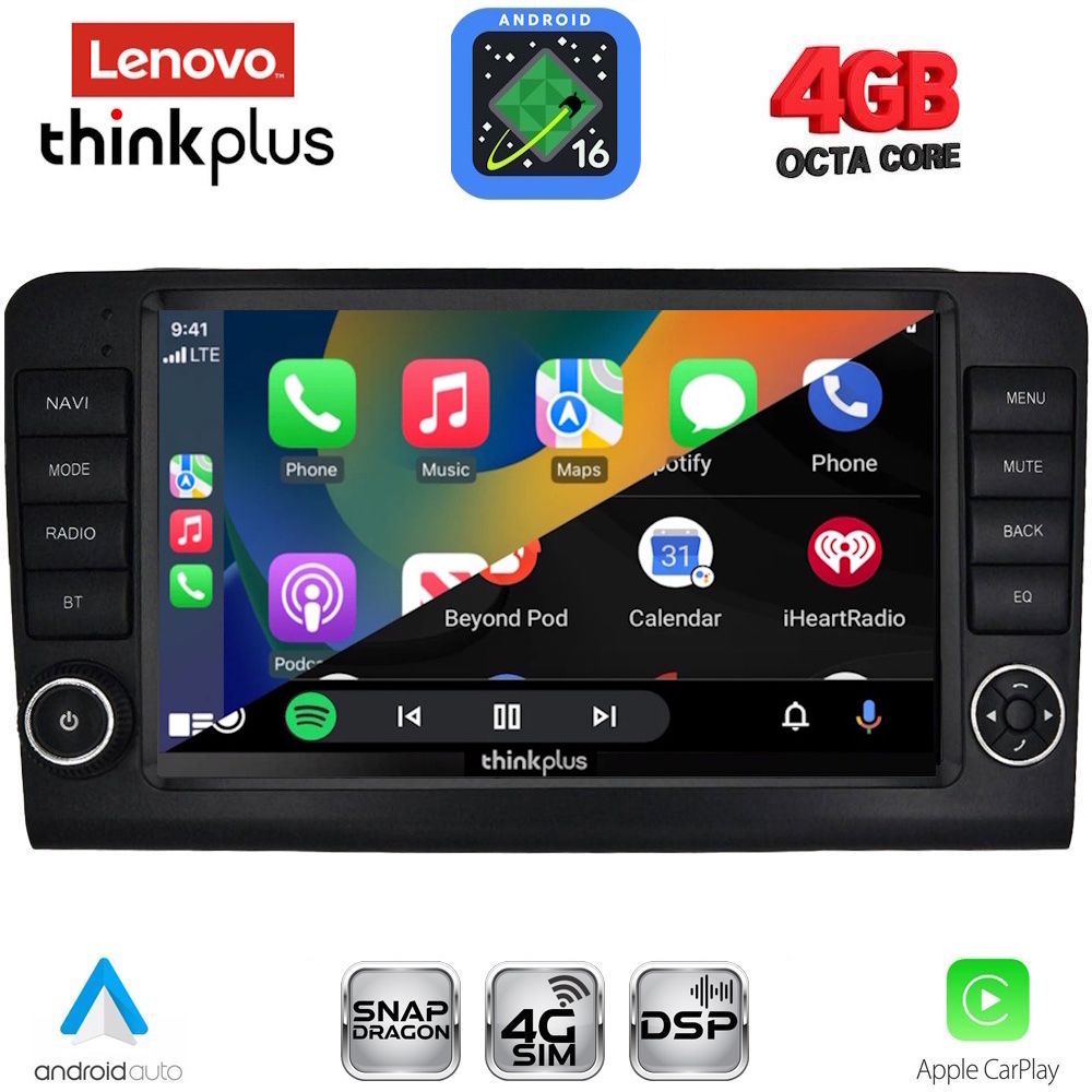LENOVO LTG 7416_CPA (9inc) MULTIMEDIA TABLET for MERCEDES ML (W164) – GL (X164) mod. 2005-2011 LENOVO LTG 7416_CPA (9inc) MULTIMEDIA TABLET for MERCEDES ML (W164) – GL (X164) mod. 2005-2011