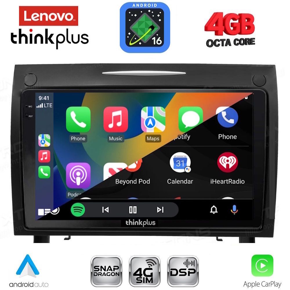 LENOVO LTG 7419_CPA (9inc) MULTIMEDIA TABLET for MERCEDES SLK R171 mod. 2004-2010 LENOVO LTG 7419_CPA (9inc) MULTIMEDIA TABLET for MERCEDES SLK R171 mod. 2004-2010