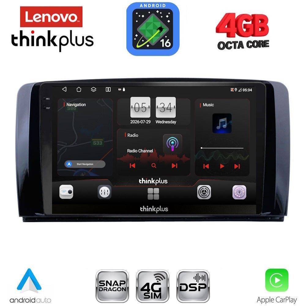 LENOVO LTG 7422_CPA (9inc) MULTIMEDIA TABLET for MERCEDES R (W251) mod. 2006-2015 LENOVO LTG 7422_CPA (9inc) MULTIMEDIA TABLET for MERCEDES R (W251) mod. 2006-2015