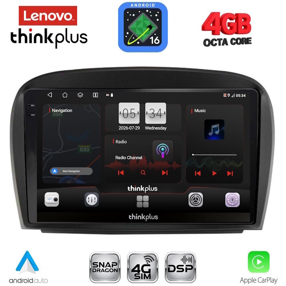 LENOVO LTG 7427_CPA (9inc) MULTIMEDIA TABLET for MERCEDES SL (R230) FACELIFT mod. 2006-2012 LENOVO LTG 7427_CPA (9inc) MULTIMEDIA TABLET for MERCEDES SL (R230) FACELIFT mod. 2006-2012