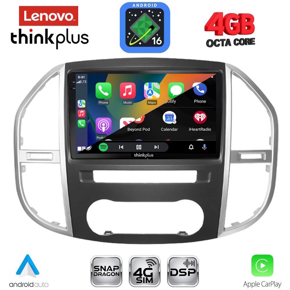 LENOVO LTG 7429_CPA (10inc) MULTIMEDIA TABLET for MERCEDES VITO – VIANO (W447) mod. 2015-2024 LENOVO LTG 7429_CPA (10inc) MULTIMEDIA TABLET for MERCEDES VITO – VIANO (W447) mod. 2015-2024