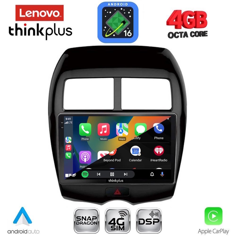 LENOVO LTG 7430_CPA (10inc) MULTIMEDIA TABLET for MITSUBISHI ASX mod. 2009-2020 - PEUGEOT 4008 mod. 2012-2018 LENOVO LTG 7430_CPA (10inc) MULTIMEDIA TABLET for MITSUBISHI ASX mod. 2009-2020 - PEUGEOT 4008 mod. 2012-2018