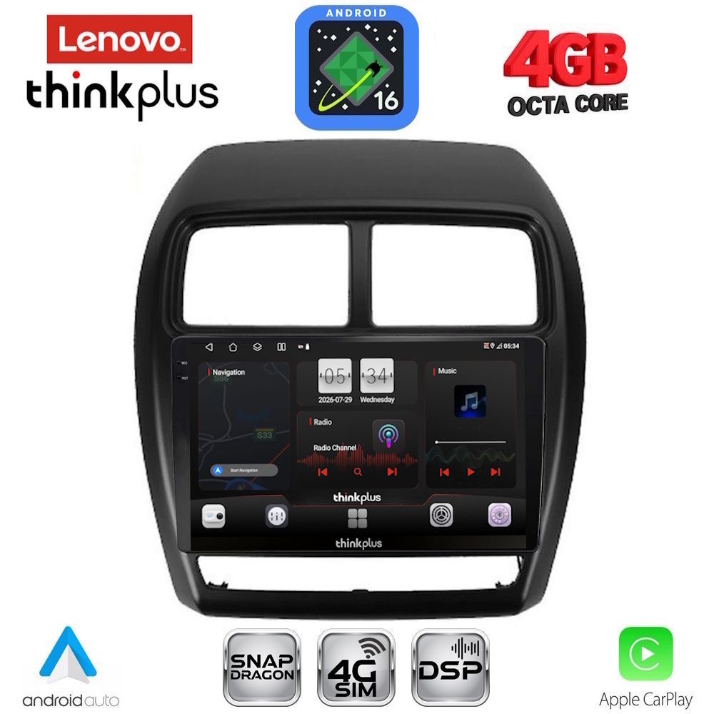 LENOVO LTG 7431_CPA (9inc) MULTIMEDIA TABLET for MITSUBISHI ASX mod. 2020-2023 LENOVO LTG 7431_CPA (9inc) MULTIMEDIA TABLET for MITSUBISHI ASX mod. 2020-2023