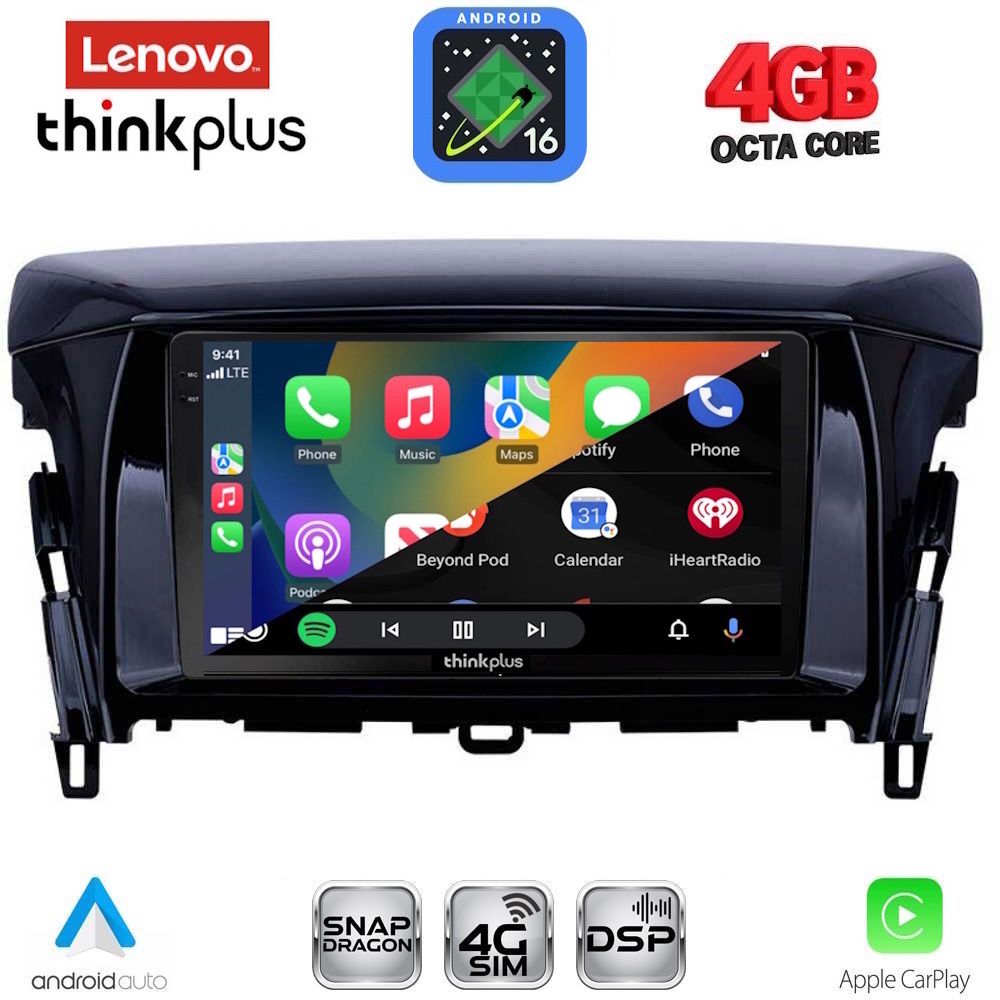 LENOVO LTG 7432_CPA (9inc) MULTIMEDIA TABLET for MITSUBISHI ECLIPSE CROSS mod. 2018-2026 LENOVO LTG 7432_CPA (9inc) MULTIMEDIA TABLET for MITSUBISHI ECLIPSE CROSS mod. 2018-2026