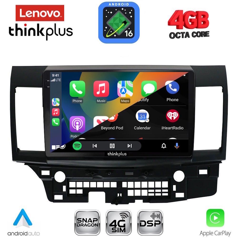 LENOVO LTG 7434_CPA (10inc) MULTIMEDIA TABLET for MITSUBISHI LANCER mod. 2008-2017 LENOVO LTG 7434_CPA (10inc) MULTIMEDIA TABLET for MITSUBISHI LANCER mod. 2008-2017