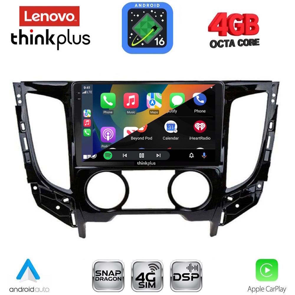 LENOVO LTG 7437AC_CPA (9inc) MULTIMEDIA TABLET for MITSUBISHI L200 mod. 2015-2019 with A/C LENOVO LTG 7437AC_CPA (9inc) MULTIMEDIA TABLET for MITSUBISHI L200 mod. 2015-2019 with A/C