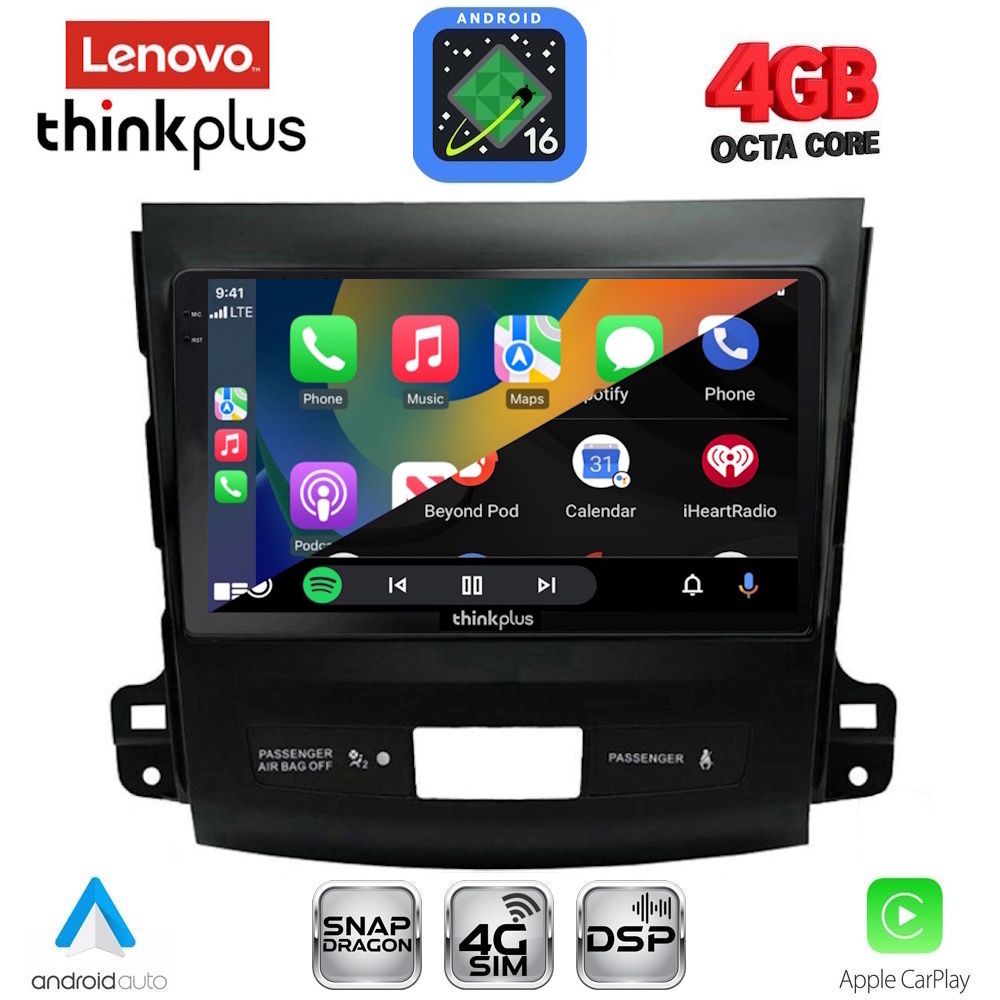 LENOVO LTG 7442_CPA (9inc) MULTIMEDIA TABLET for CITROEN C-CROSSER | MITSUBISHI OUTLANDER | PEUGEOT 4007 mod. 2006-2012 LENOVO LTG 7442_CPA (9inc) MULTIMEDIA TABLET for CITROEN C-CROSSER | MITSUBISHI OUTLANDER | PEUGEOT 4007 mod. 2006-2012