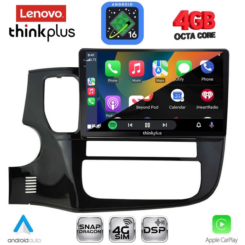 LENOVO LTG 7443_CPA (10inc) MULTIMEDIA TABLET for MITSUBISHI OUTLANDER mod. 2013-2020 LENOVO LTG 7443_CPA (10inc) MULTIMEDIA TABLET for MITSUBISHI OUTLANDER mod. 2013-2020