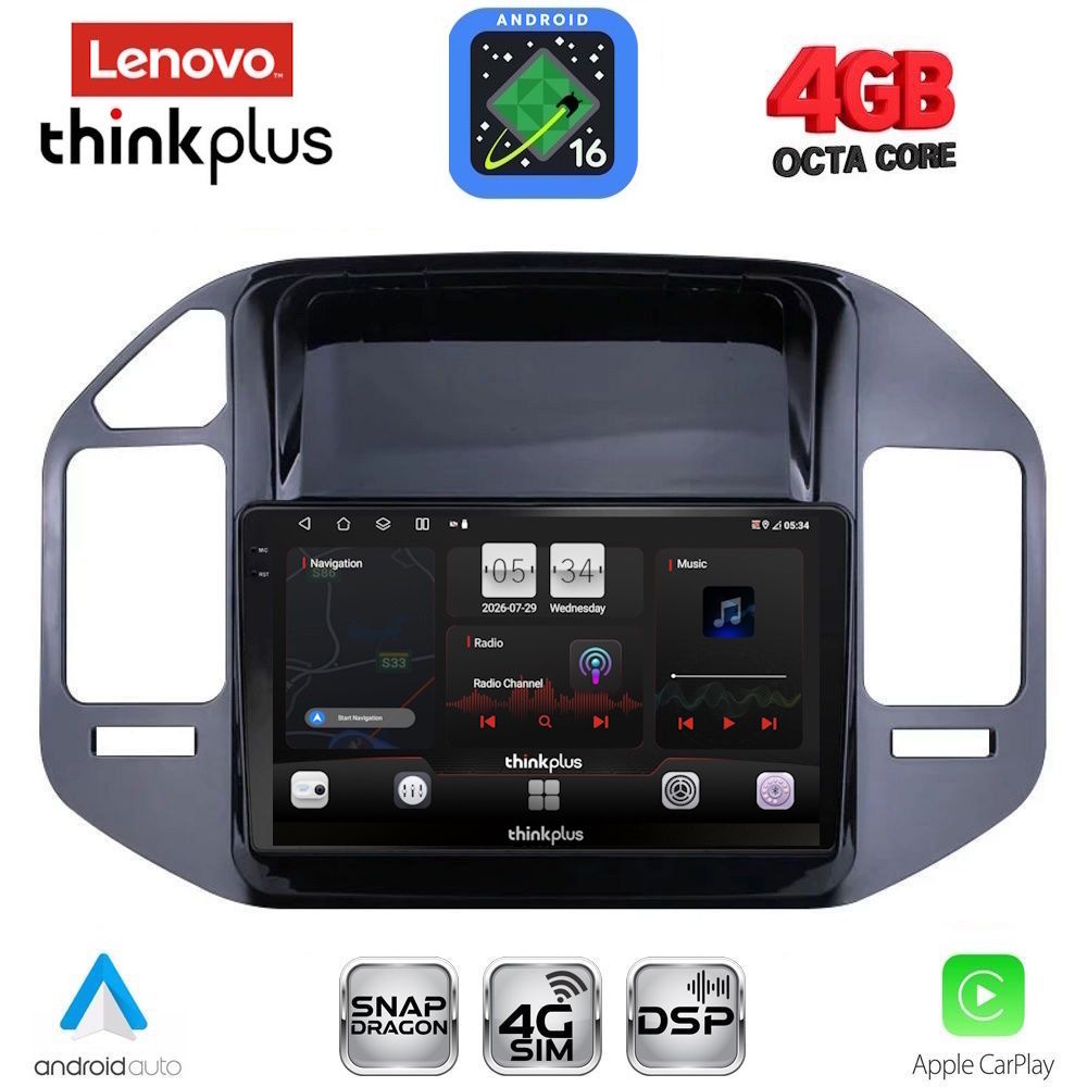 LENOVO LTG 7444_CPA (9inc) MULTIMEDIA TABLET for MITSUBISHI PAJERO mod. 1999-2006 LENOVO LTG 7444_CPA (9inc) MULTIMEDIA TABLET for MITSUBISHI PAJERO mod. 1999-2006
