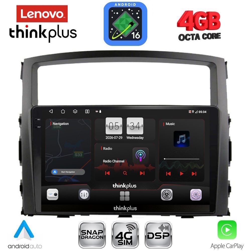 LENOVO LTG 7446_CPA (9inc) MULTIMEDIA TABLET for MITSUBISHI PAJERO mod. 2006-2013 LENOVO LTG 7446_CPA (9inc) MULTIMEDIA TABLET for MITSUBISHI PAJERO mod. 2006-2013