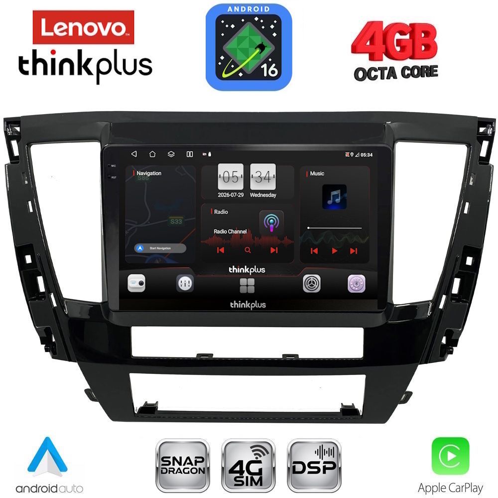 LENOVO LTG 7447S_CPA (9inc) MULTIMEDIA TABLET for MITSUBISHI PAJERO SPORT mod. 2020-2026 LENOVO LTG 7447S_CPA (9inc) MULTIMEDIA TABLET for MITSUBISHI PAJERO SPORT mod. 2020-2026