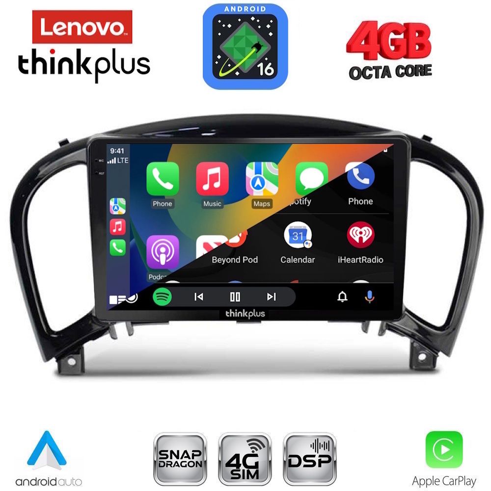 LENOVO LTG 7452_CPA (9inc) MULTIMEDIA TABLET for NISSAN JUKE mod. 2009-2020 LENOVO LTG 7452_CPA (9inc) MULTIMEDIA TABLET for NISSAN JUKE mod. 2009-2020