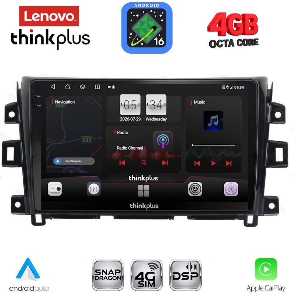 LENOVO LTG 7456_CPA (10inc) MULTIMEDIA TABLET for NISSAN NAVARA mod. 2016-2025 LENOVO LTG 7456_CPA (10inc) MULTIMEDIA TABLET for NISSAN NAVARA mod. 2016-2025