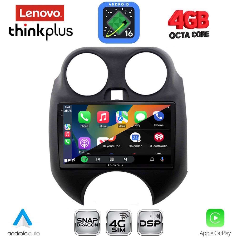 LENOVO LTG 7459_CPA (9inc) MULTIMEDIA TABLET for NISSAN MICRA mod. 2010-2014 LENOVO LTG 7459_CPA (9inc) MULTIMEDIA TABLET for NISSAN MICRA mod. 2010-2014