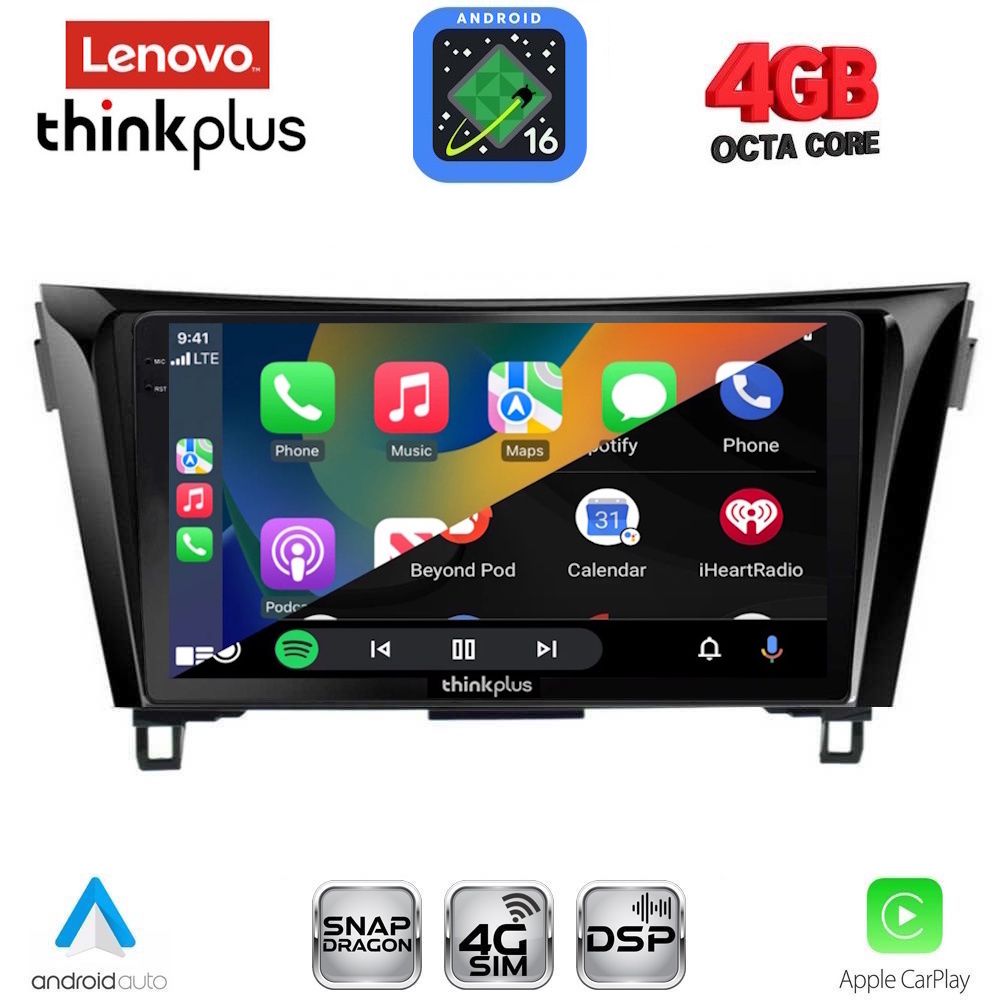 LENOVO LTG 7468_CPA (10inc) MULTIMEDIA TABLET for NISSAN QASHQAI - XTRAIL mod. 2014-2021 LENOVO LTG 7468_CPA (10inc) MULTIMEDIA TABLET for NISSAN QASHQAI - XTRAIL mod. 2014-2021