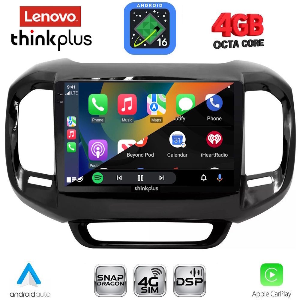 LENOVO LTG 7127_CPA (9inc) MULTIMEDIA TABLET for FIAT TORO mod. 2017-2026 LENOVO LTG 7127_CPA (9inc) MULTIMEDIA TABLET for FIAT TORO mod. 2017-2026