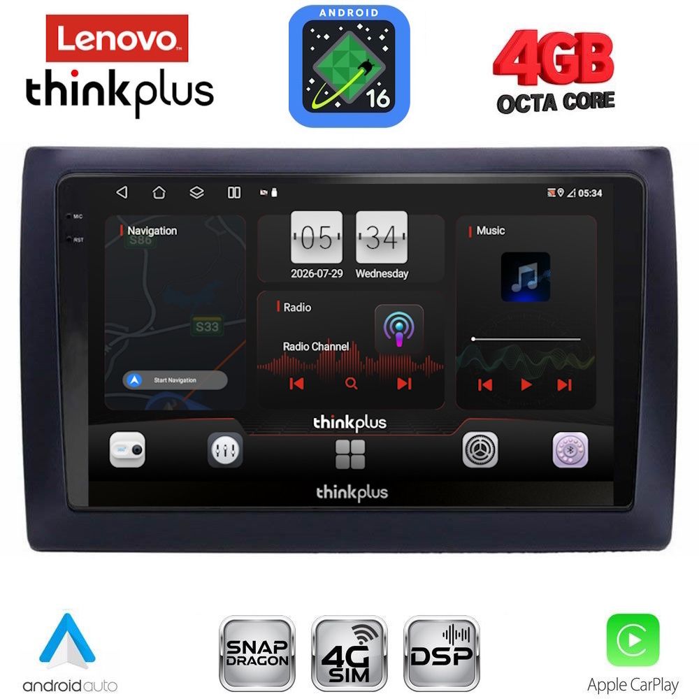 LENOVO LTG 7145_CPA (9inc) MULTIMEDIA TABLET for FIAT STILO mod. 2001-2007 LENOVO LTG 7145_CPA (9inc) MULTIMEDIA TABLET for FIAT STILO mod. 2001-2007