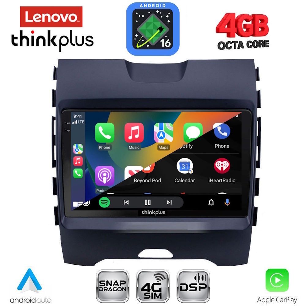 LENOVO LTG 7152_CPA (9inc) MULTIMEDIA TABLET for FORD EDGE mod. 2015-2023 LENOVO LTG 7152_CPA (9inc) MULTIMEDIA TABLET for FORD EDGE mod. 2015-2023