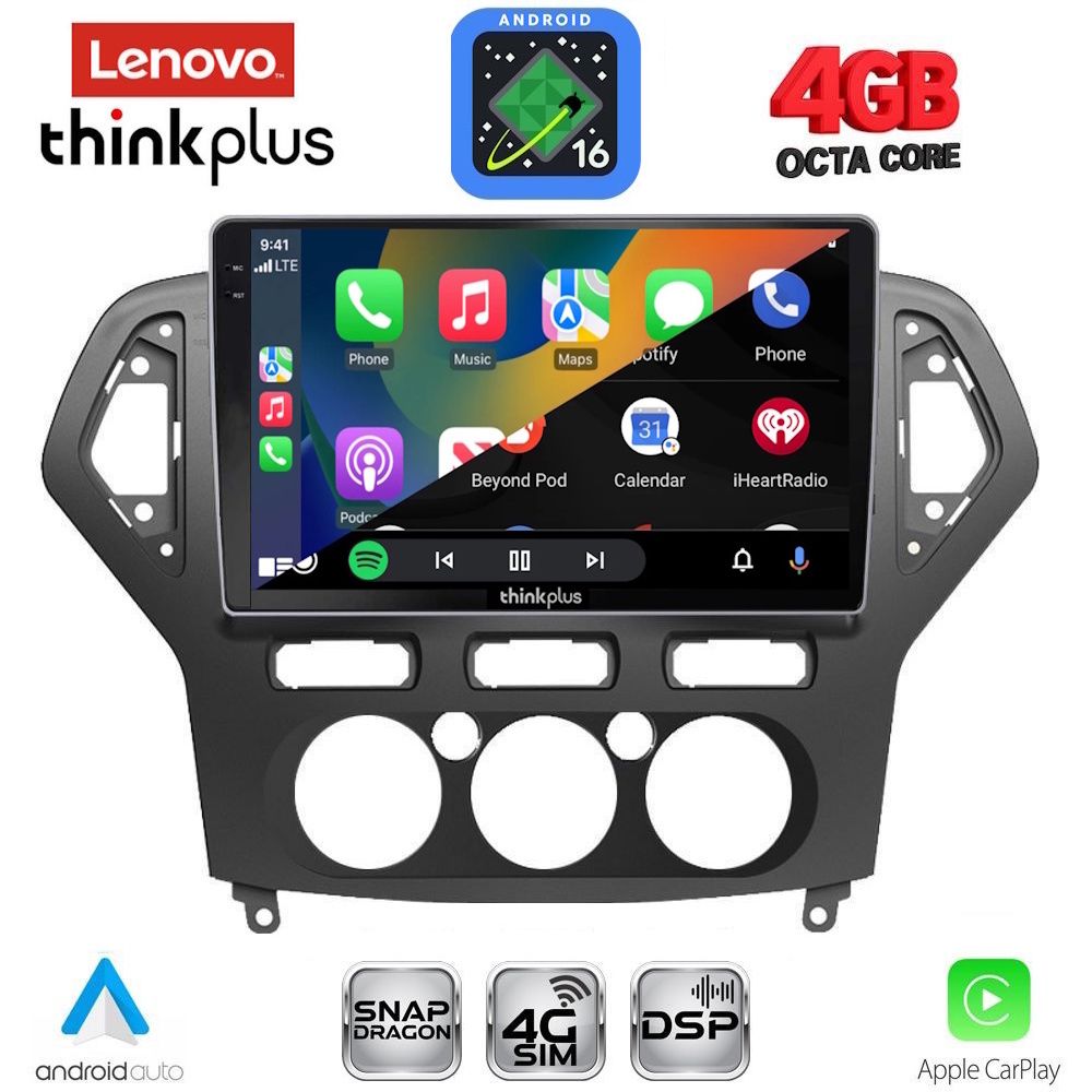 LENOVO LTG 7162_CPA A/C (10inc) MULTIMEDIA TABLET for FORD MONDEO mod. 2007-2011 LENOVO LTG 7162_CPA A/C (10inc) MULTIMEDIA TABLET for FORD MONDEO mod. 2007-2011