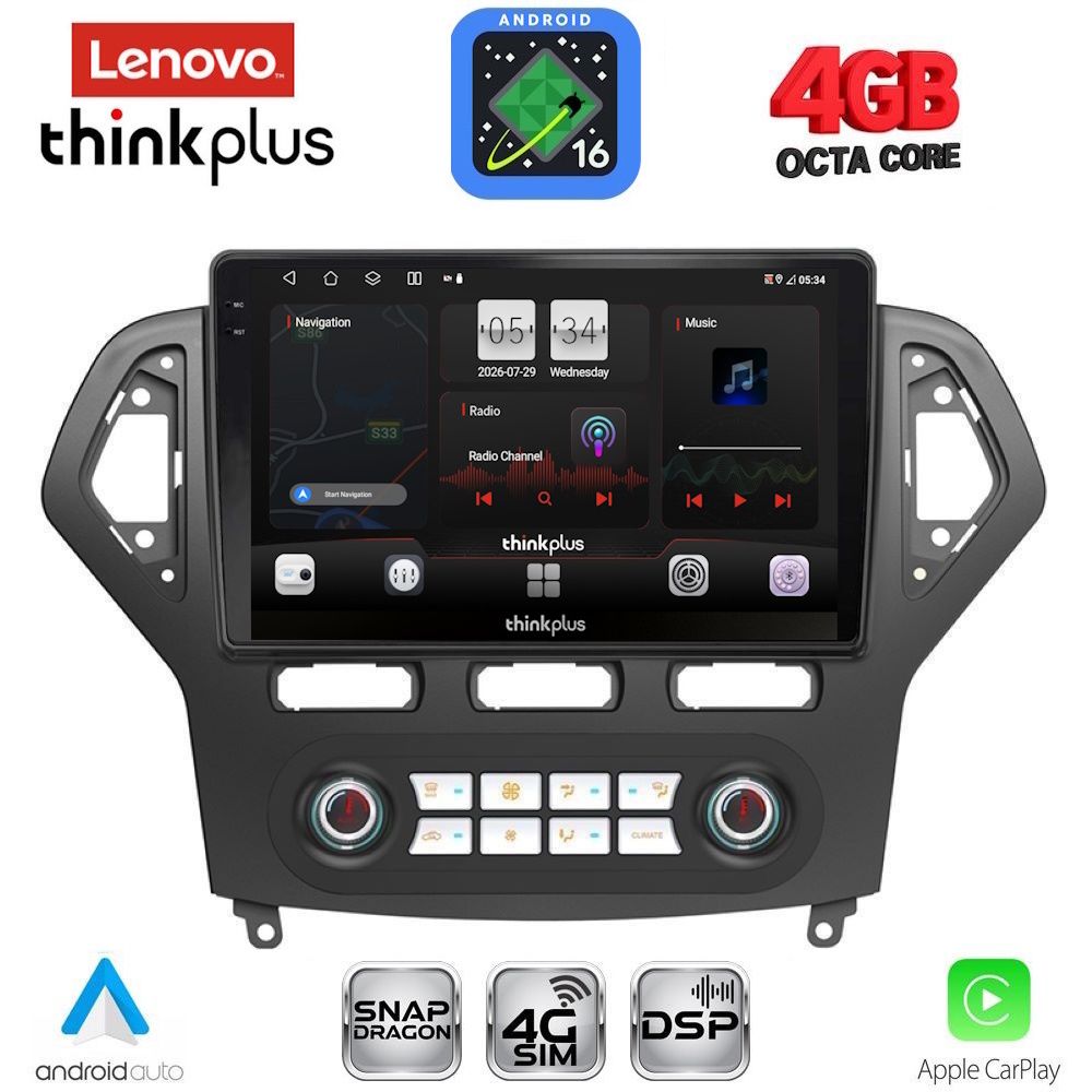 LENOVO LTG 7162_CPA CLIMA (10inc) MULTIMEDIA TABLET for FORD MONDEO mod. 2007-2011 LENOVO LTG 7162_CPA CLIMA (10inc) MULTIMEDIA TABLET for FORD MONDEO mod. 2007-2011