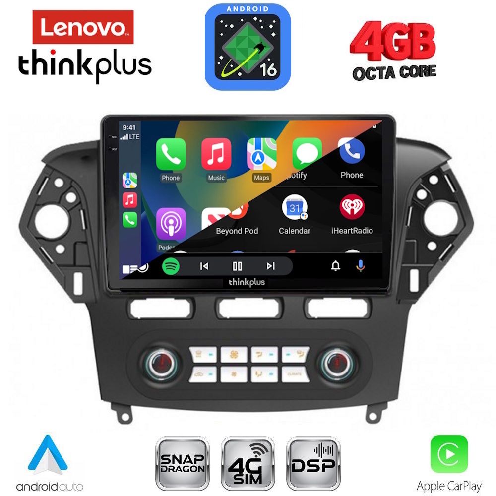 LENOVO LTG 7163_CPA CLIMA (10inc) MULTIMEDIA TABLET for FORD MONDEO mod. 2011-2013 LENOVO LTG 7163_CPA CLIMA (10inc) MULTIMEDIA TABLET for FORD MONDEO mod. 2011-2013