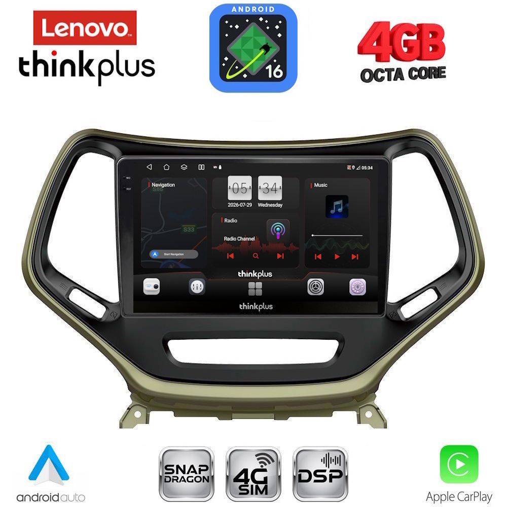 LENOVO LTG 7273_CPA (10inc) MULTIMEDIA TABLET for JEEP mod. 2014-2026 LENOVO LTG 7273_CPA (10inc) MULTIMEDIA TABLET for JEEP mod. 2014-2026