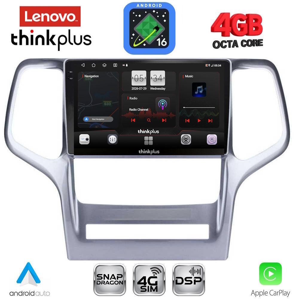 LENOVO LTG 7282_CPA (9inc) MULTIMEDIA TABLET for JEEP GRAND CHEROKEE mod. 2011-2014 LENOVO LTG 7282_CPA (9inc) MULTIMEDIA TABLET for JEEP GRAND CHEROKEE mod. 2011-2014