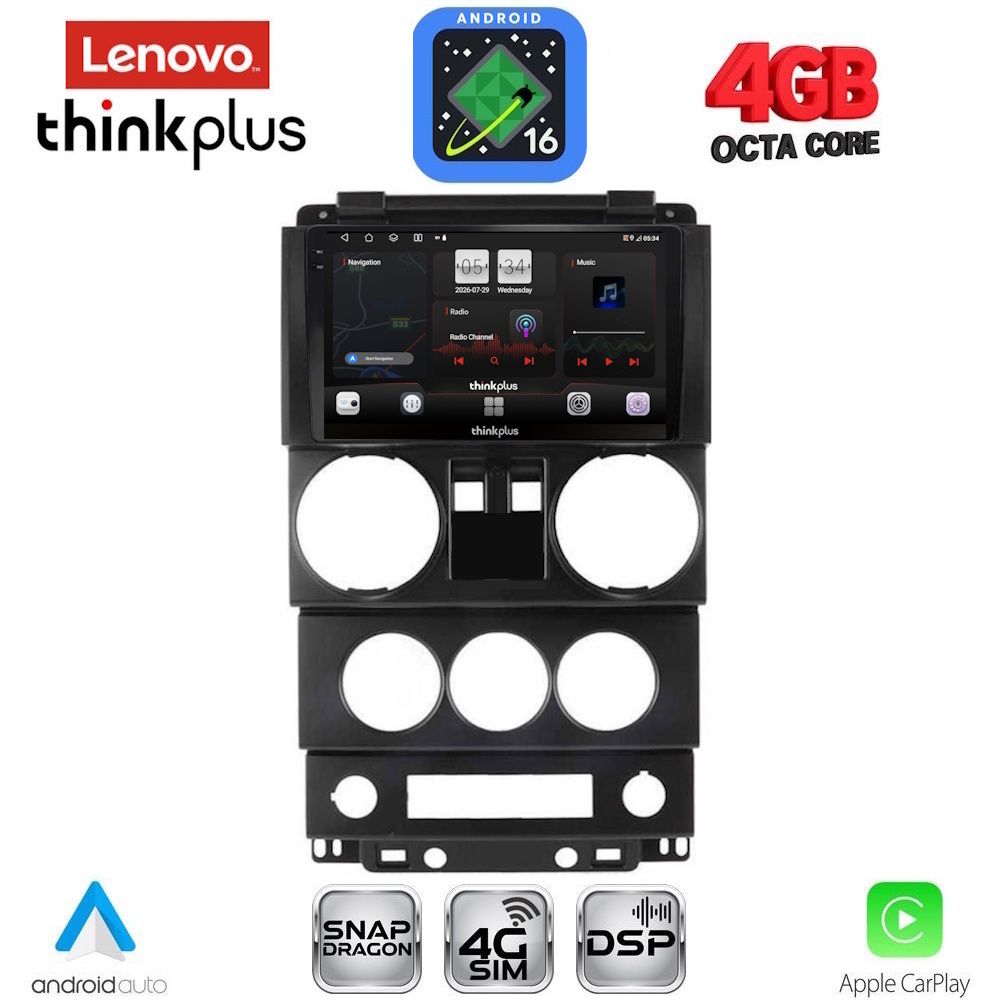 LENOVO LTG 7293_CPA (9inc) MULTIMEDIA TABLET for JEEP WRANGLER mod. 2006-2011 LENOVO LTG 7293_CPA (9inc) MULTIMEDIA TABLET for JEEP WRANGLER mod. 2006-2011