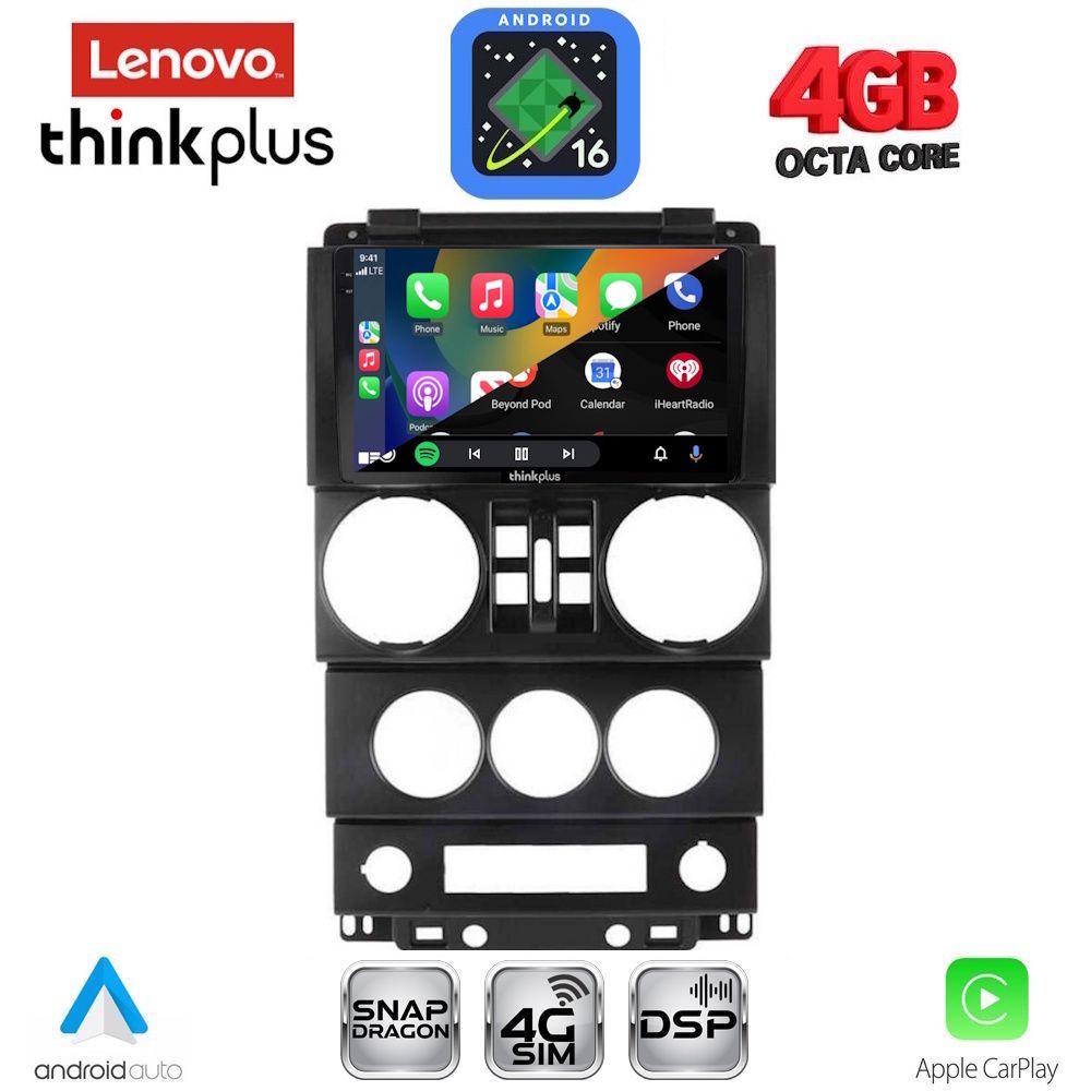 LENOVO LTG 7294_CPA (9inc) MULTIMEDIA TABLET for JEEP WRANGLER mod. 2006-2011 LENOVO LTG 7294_CPA (9inc) MULTIMEDIA TABLET for JEEP WRANGLER mod. 2006-2011